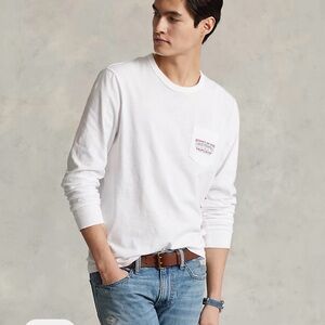 Ralph Lauren White Long Sleeve Tee